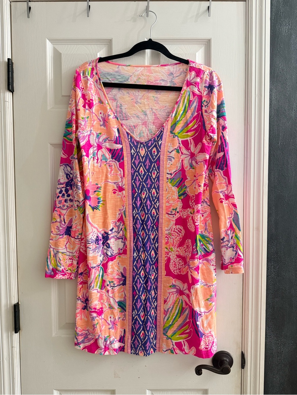 Lilly Pulitzer Paradis Swing Dress in Magenta Tipping Point